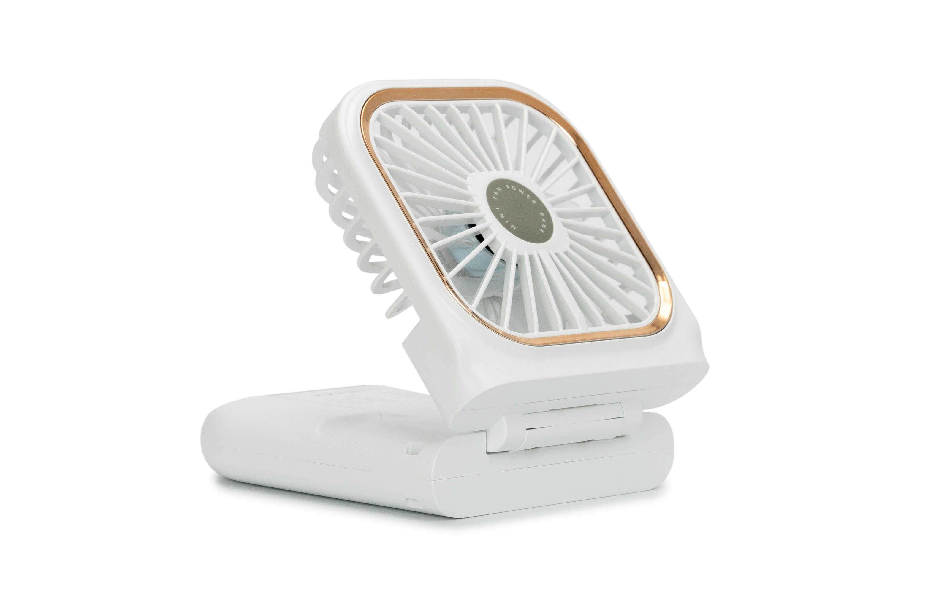 Torrii Cool Foldable Neck Fan with 3000mAh Powerbank - White