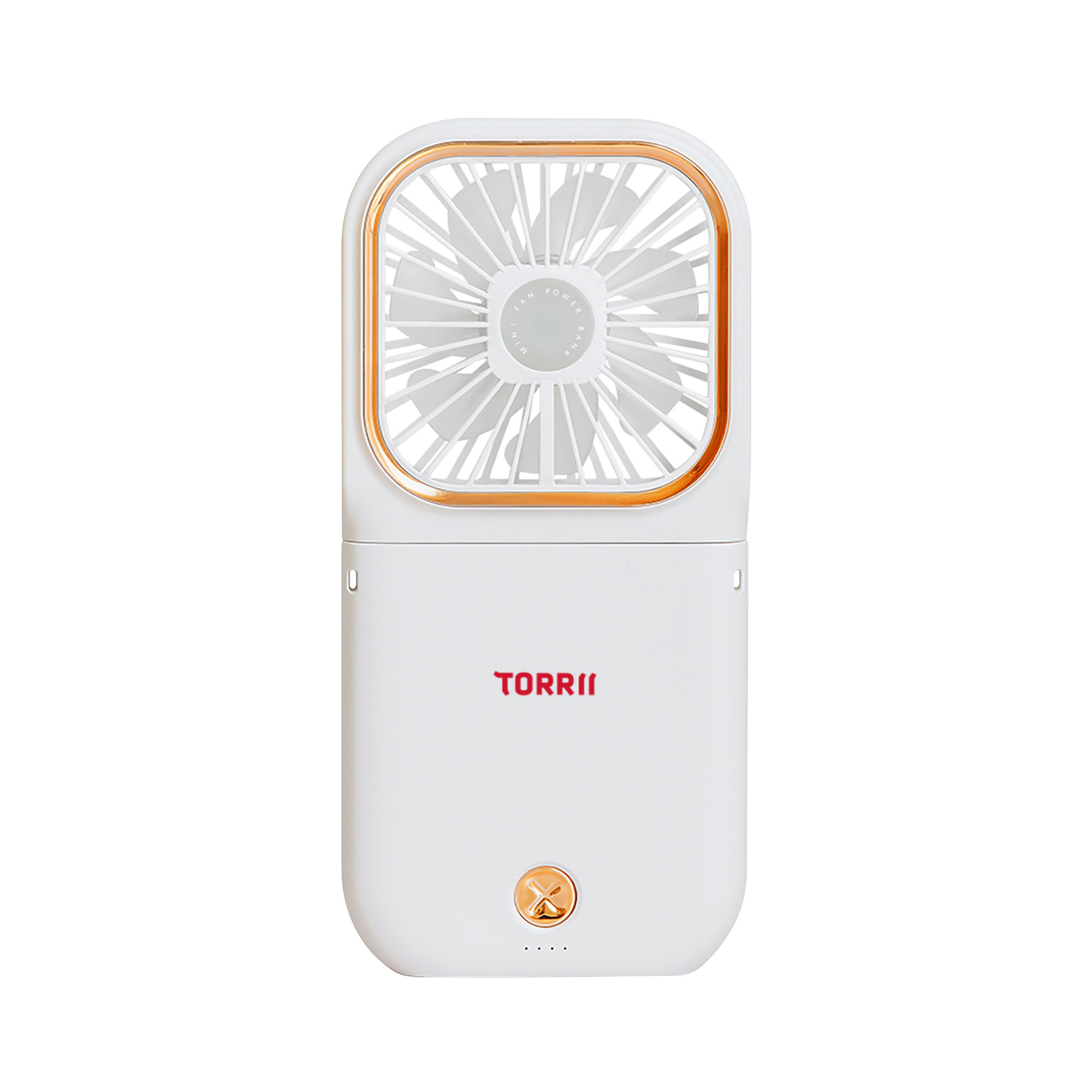 Torrii Cool Foldable Neck Fan with 3000mAh Powerbank - White