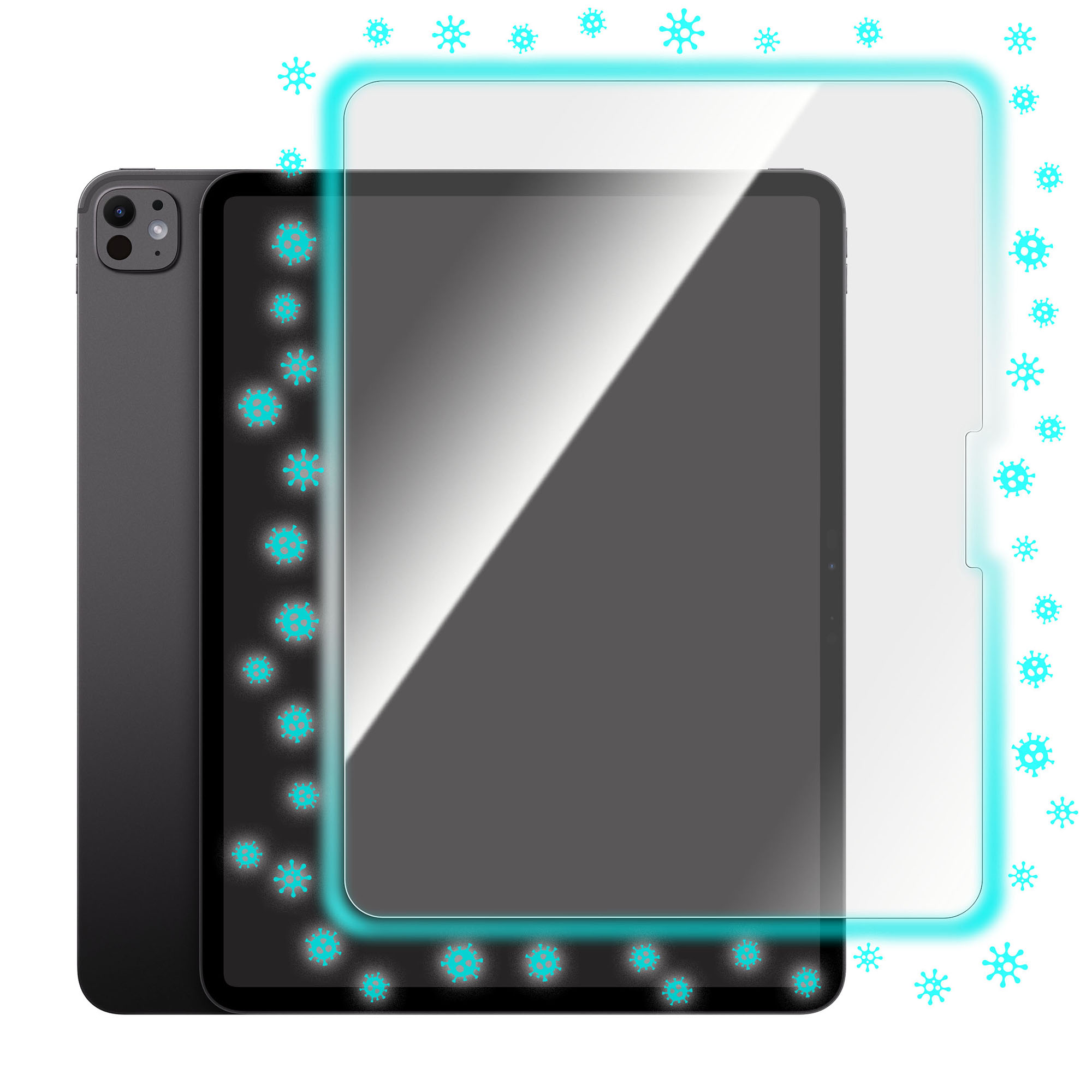 Torrii Bodyglass Anti-bacterial Glass Screen Protector for iPad Air 13-in. (M2) & iPad Pro 13-in. (M4)– Clear