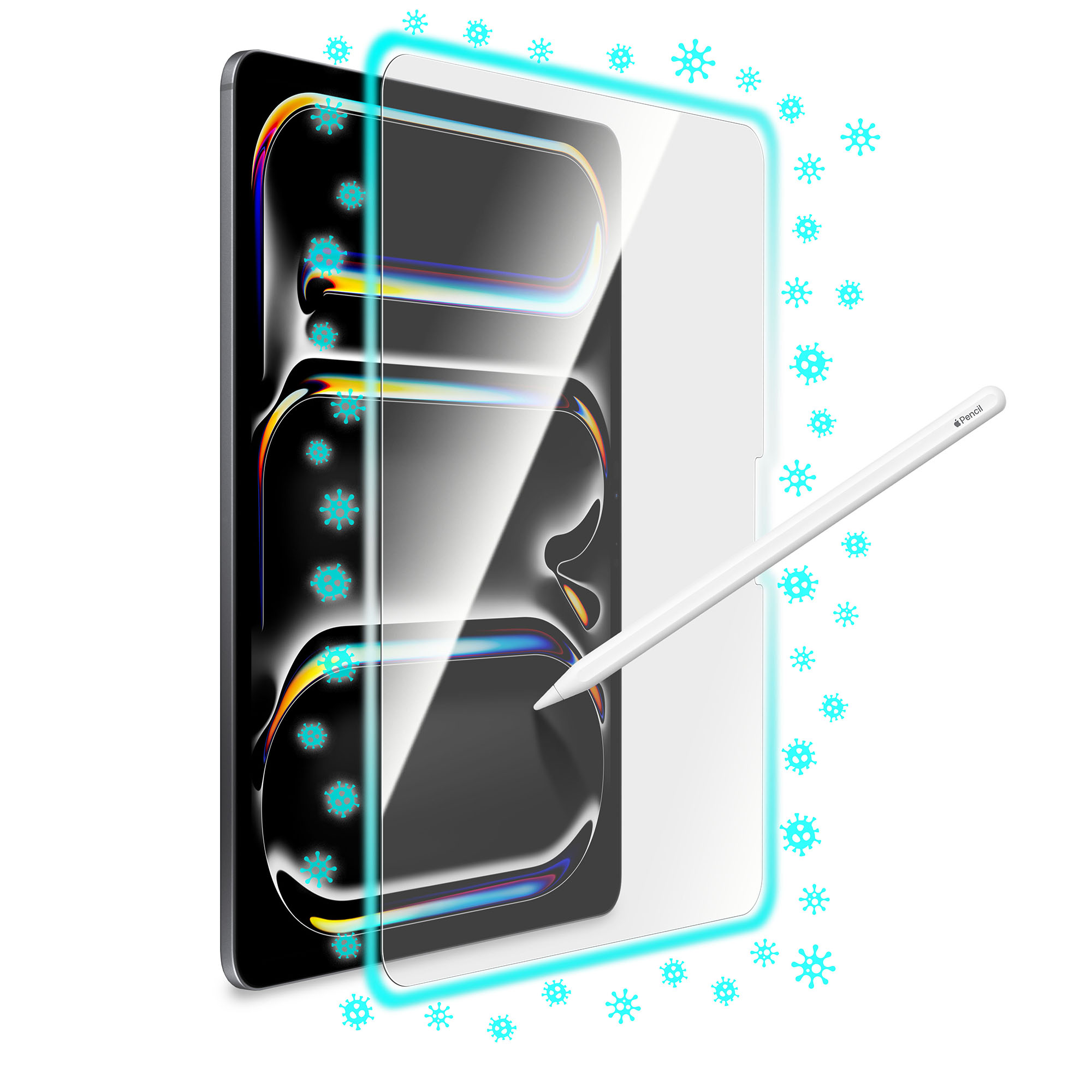 Torrii Bodyglass Anti-bacterial Glass Screen Protector for iPad Air 13-in. (M2) & iPad Pro 13-in. (M4)– Clear