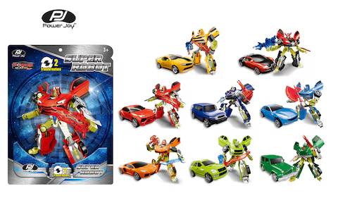 Power Joy Mach Robot Battle 3asst