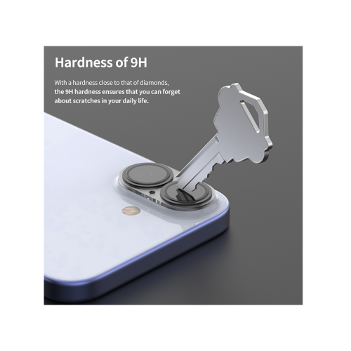 Araree C-Sub Full Camera Lens Protector Tempered Glass For iPhone 16 / 16 Plus ( 1Pcs) - Clear