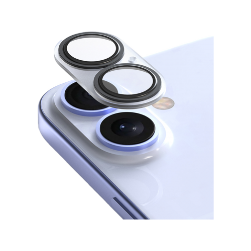 Araree C-Sub Full Camera Lens Protector Tempered Glass For iPhone 16 / 16 Plus ( 1Pcs) - Clear