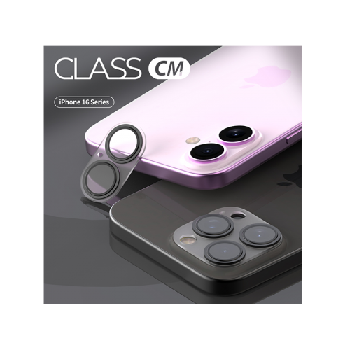 Araree C-Sub Full Camera Lens Protector Tempered Glass For iPhone 16 / 16 Plus ( 1Pcs) - Clear
