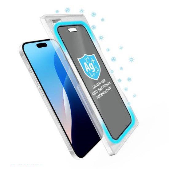 Torrii Bodyglass Screen Protector Tempered Glass For iPhone 16 (6.1”) / 15 / 14 Pro Anti-Bacterial Coating - Privacy