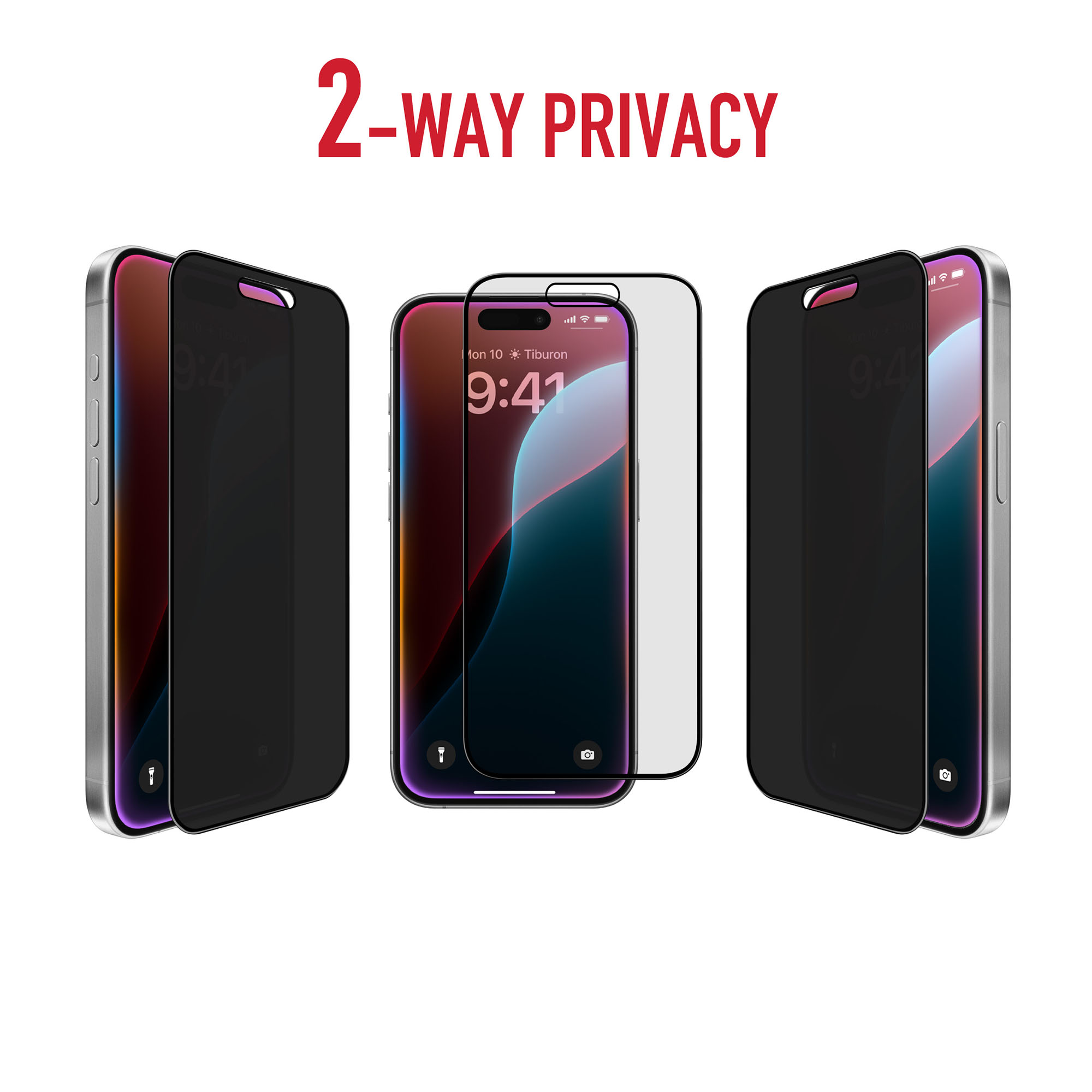 Torrii Bodyglass Screen Protector Tempered Glass For iPhone 16 Pro Max (6.9”) Anti-Bacterial Coating - Privacy