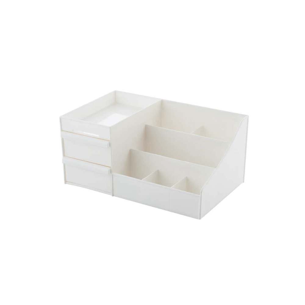 Aloxe Cosmetic Organizer Small Makeup Box &ndash; White