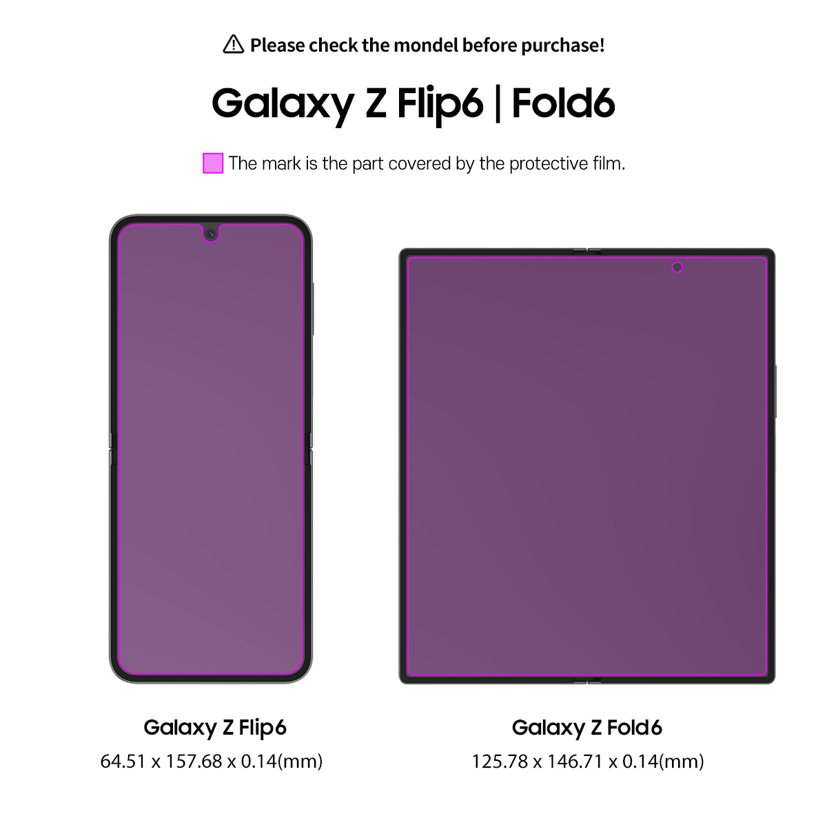 Araree Pure Clear Glass for Samsung Z Fold 6 (1pcs) - Clear