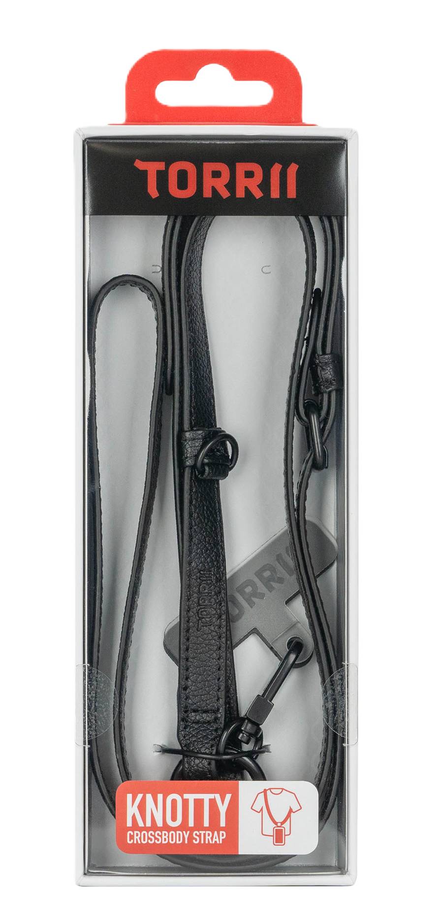 Torrii Knotty Crossbody Strap (PU) – Black