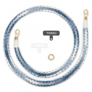 Torrii Knotty Braided Crossbody Strap – Gradient Blue