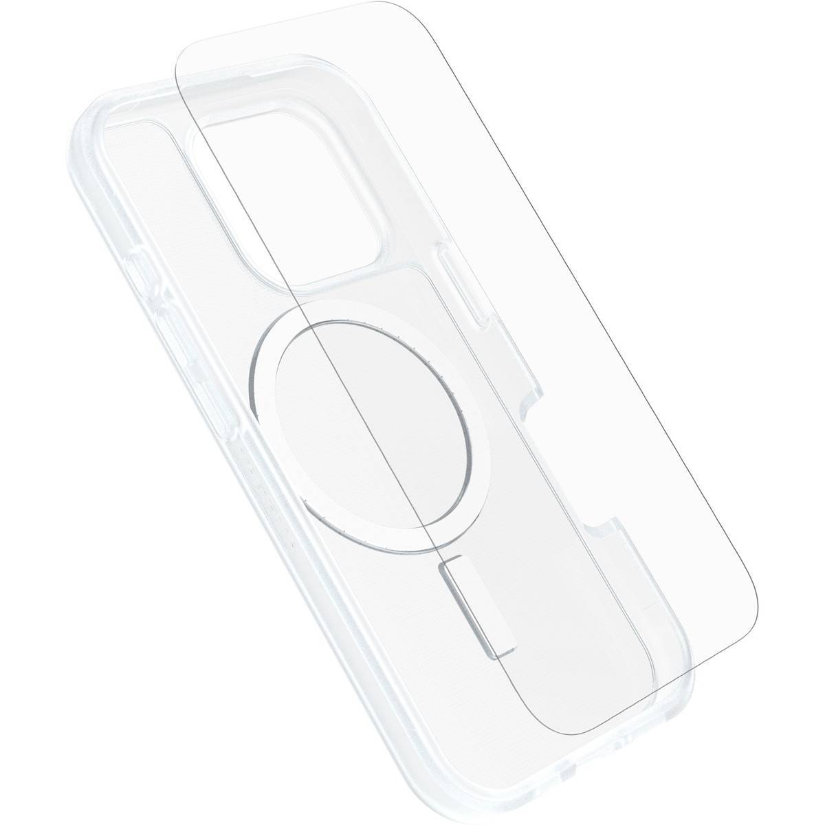 OtterBox iPhone 16 Pro Max React MagSafe Case + Glass Clear