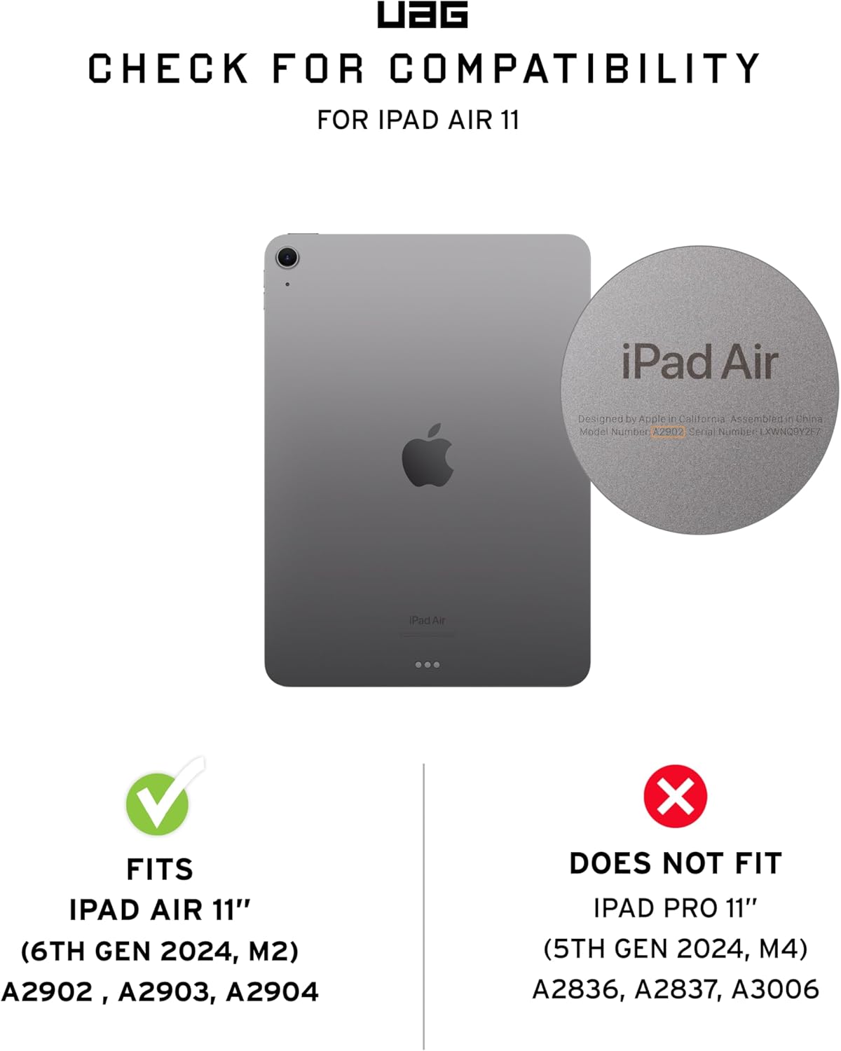 UAG iPad Air 11"/10.9" (2020-2024) Gen6/5/4 Metropolis SE - Bordeaux