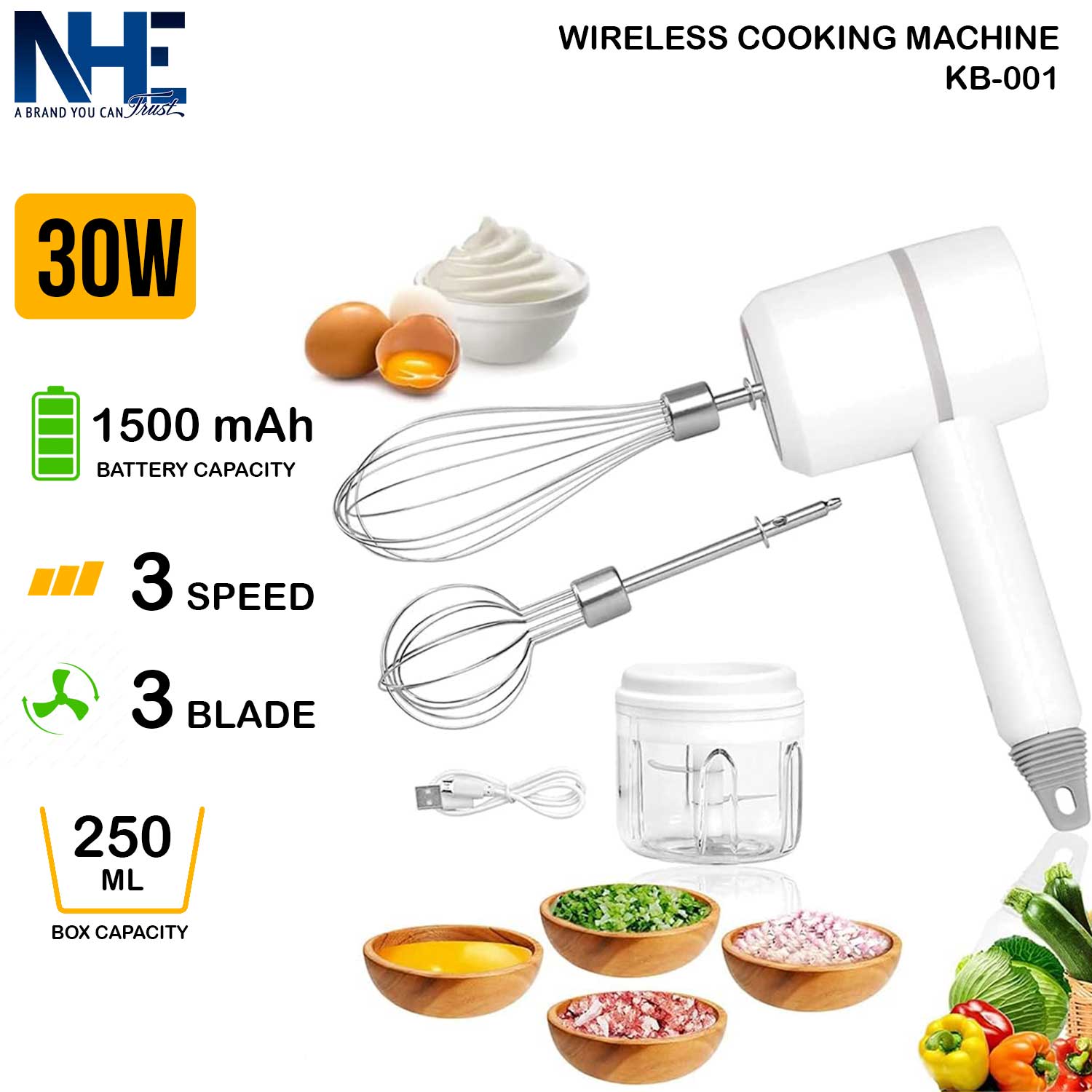 NHE Wireless Cooking Machine KB-001