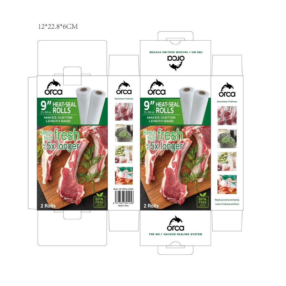 Orca Vacuum Sealer Roll 23x500cm - OR-VSROLL23X500
