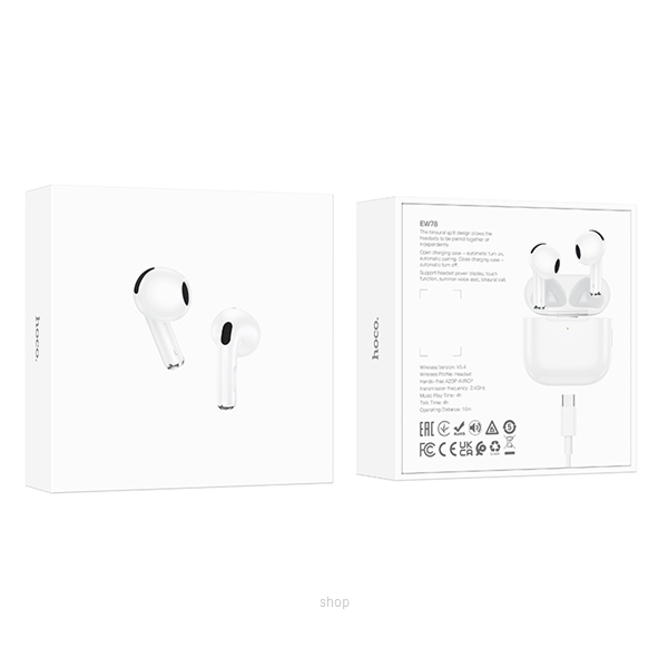 Hoco EW78 True Wireless Stereo Headset - White