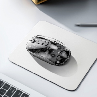 Hoco GM29 Mysterious Dual-mode Silent Wireless Mouse - Dark Night Black