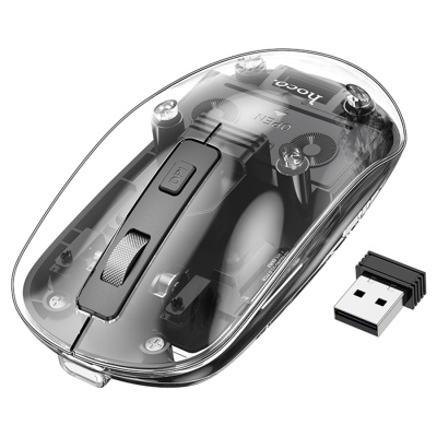 Hoco GM29 Mysterious Dual-mode Silent Wireless Mouse - Dark Night Black