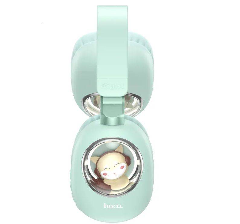 Hoco ESD11 Cute Luminous BT Headphones - Mint Green