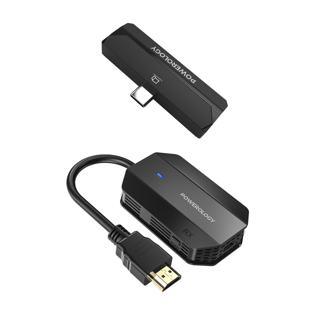 Powerology Wireless HDMI Type-C Adapter Audio & Video