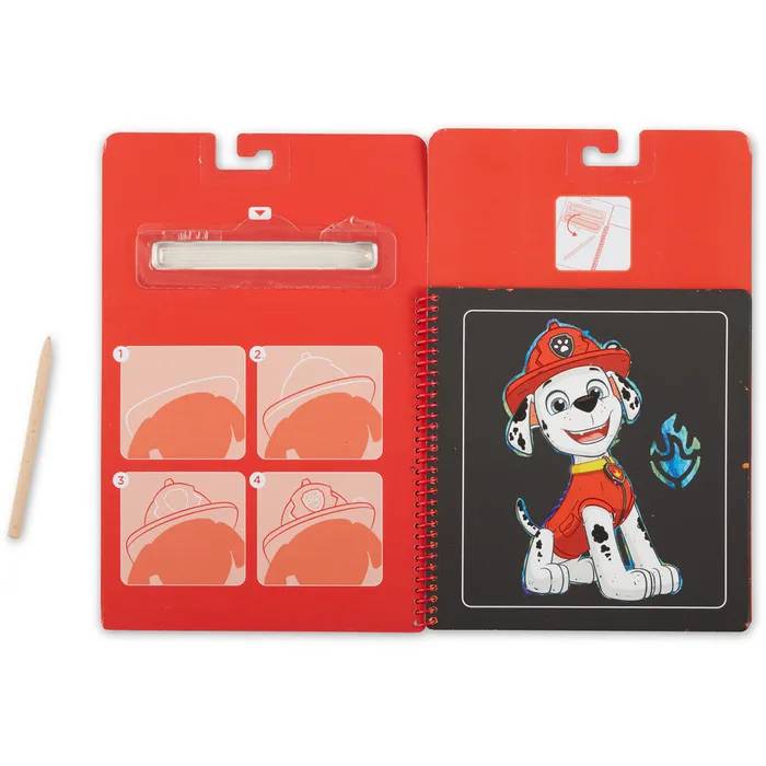 Melissa and Doug Paw Patrol Scratch Art Pad - Marshall