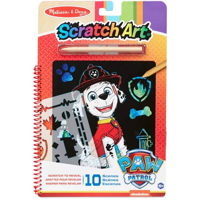 Melissa and Doug Paw Patrol Scratch Art Pad - Marshall
