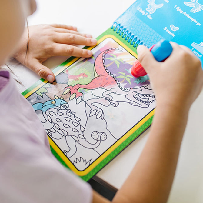 Melissa and Doug Water Wow! Dinosaurs Water-Reveal Pad &ndash; On-the-Go Travel Activity