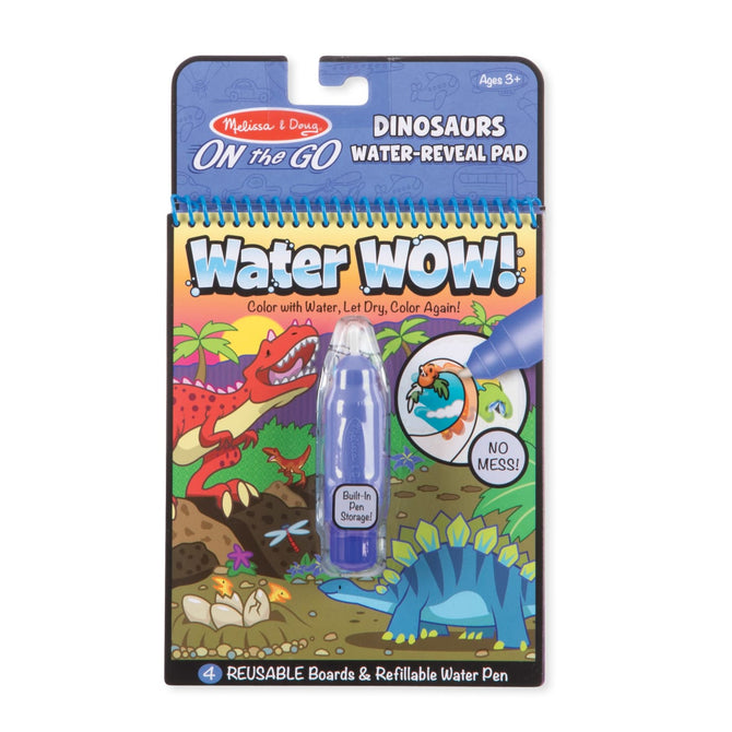 Melissa and Doug Water Wow! Dinosaurs Water-Reveal Pad &ndash; On-the-Go Travel Activity