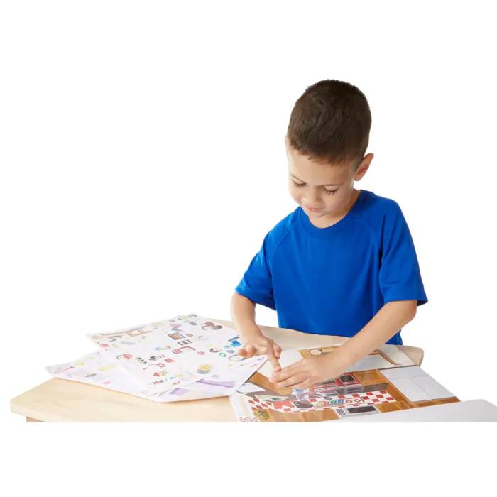 Melissa and Doug Reusable Sticker Book Play House!