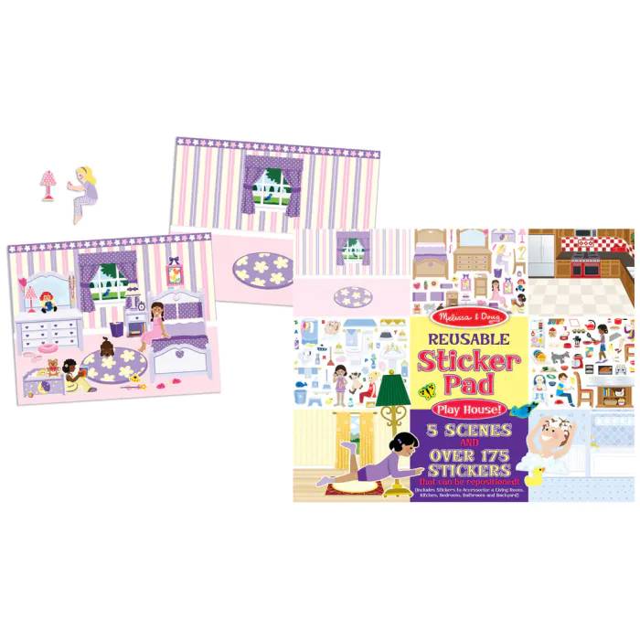 Melissa and Doug Reusable Sticker Book Play House!