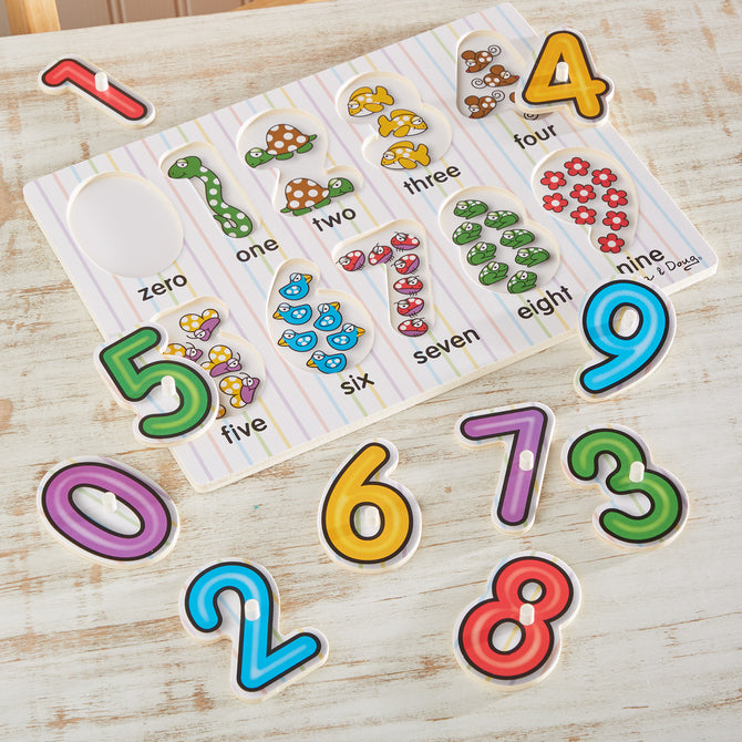 Melissa and Doug See-Inside Numbers Peg