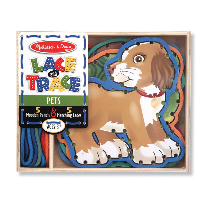 Melissa and Doug Wooden Panels & Laces &ndash; Pets