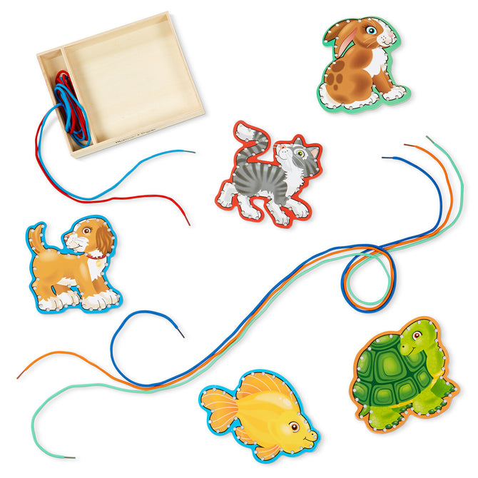 Melissa and Doug Wooden Panels & Laces &ndash; Pets