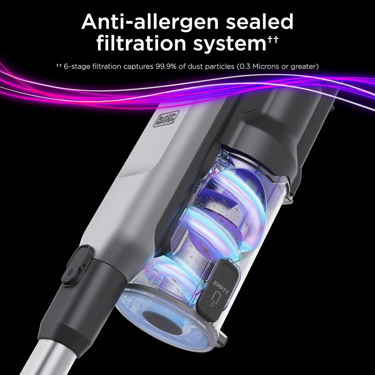 Black + Decker Summit Series Stick Vacuum Cleaner BHFEA640WG-GB