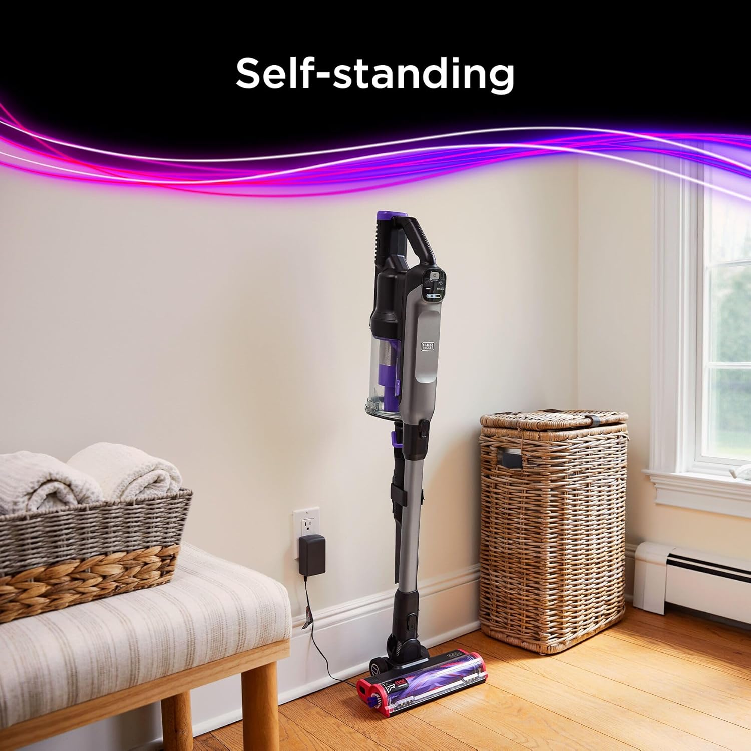 Black + Decker Summit Series Stick Vacuum Cleaner BHFEA640WG-GB