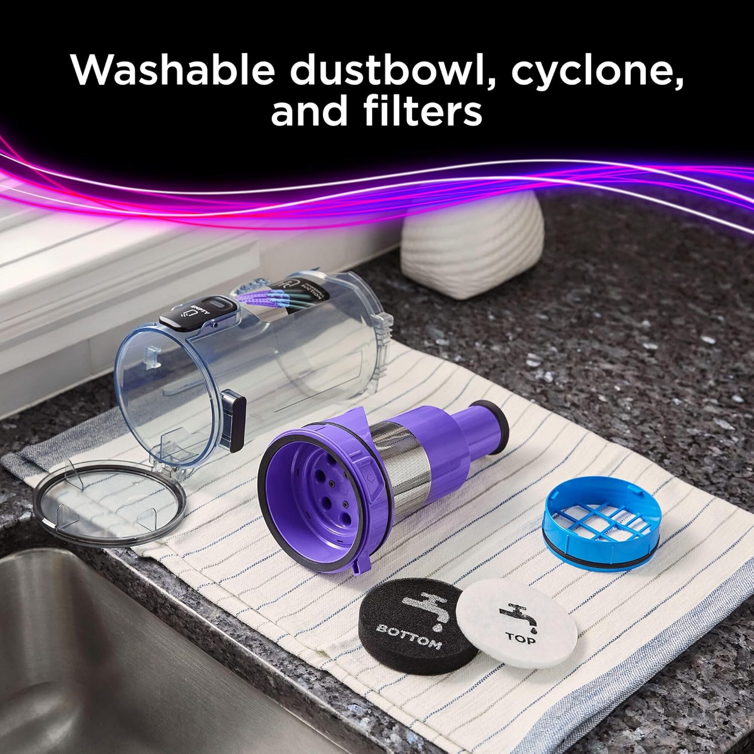 Black + Decker Summit Series Stick Vacuum Cleaner BHFEA640WG-GB