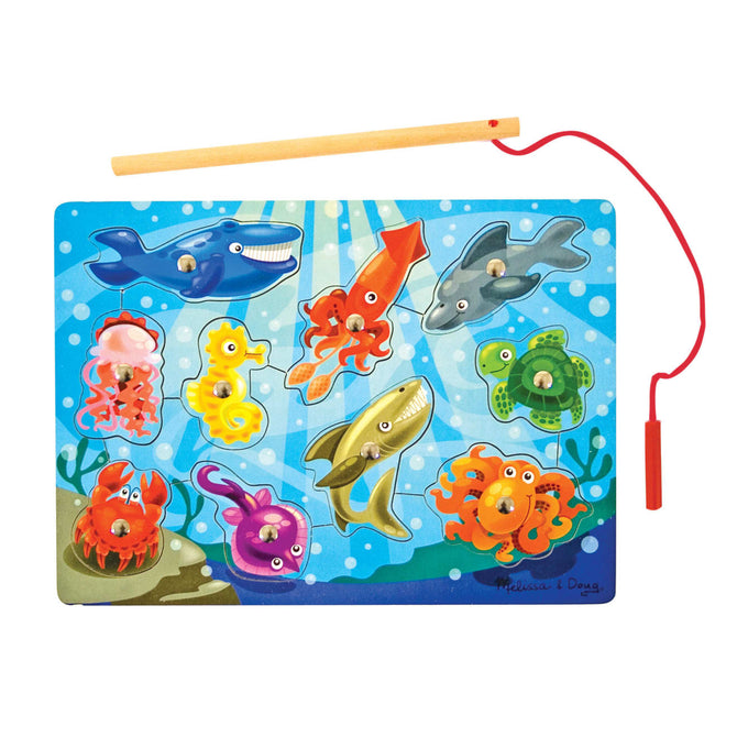 Melissa and Doug Fishing Magnetic Puzzle Game - 10 Pieces
