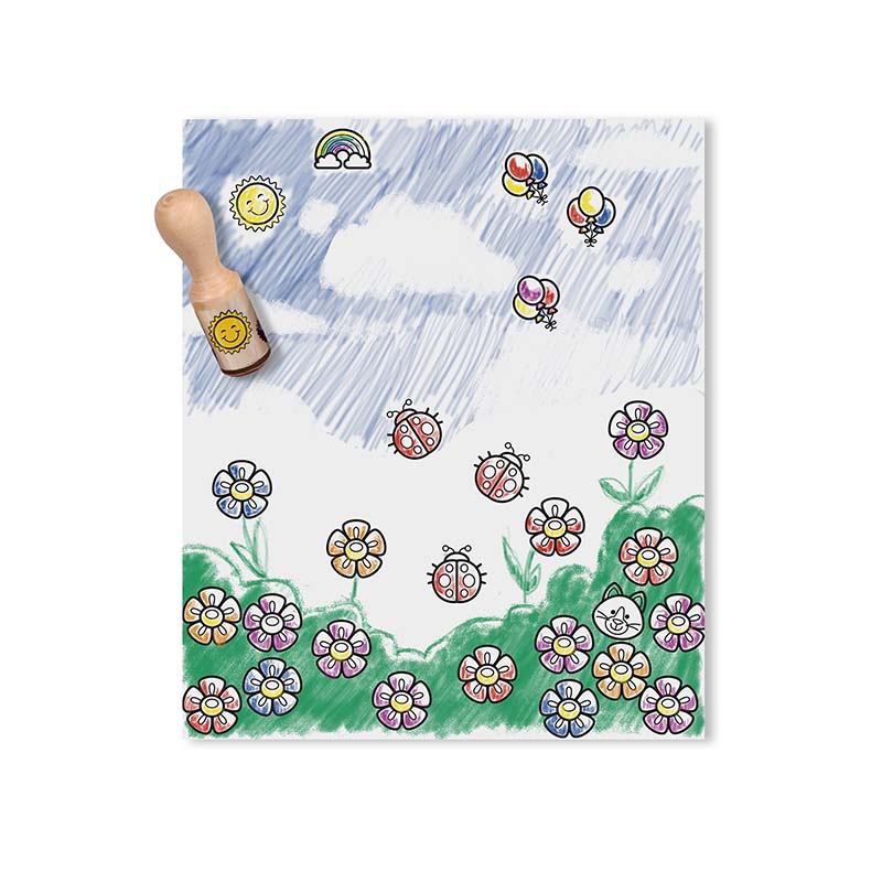 Melissa and Doug Deluxe Happy Handle Stamp Set