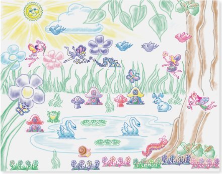 Melissa and Doug Stamp-a-Scene-Fairy Garden