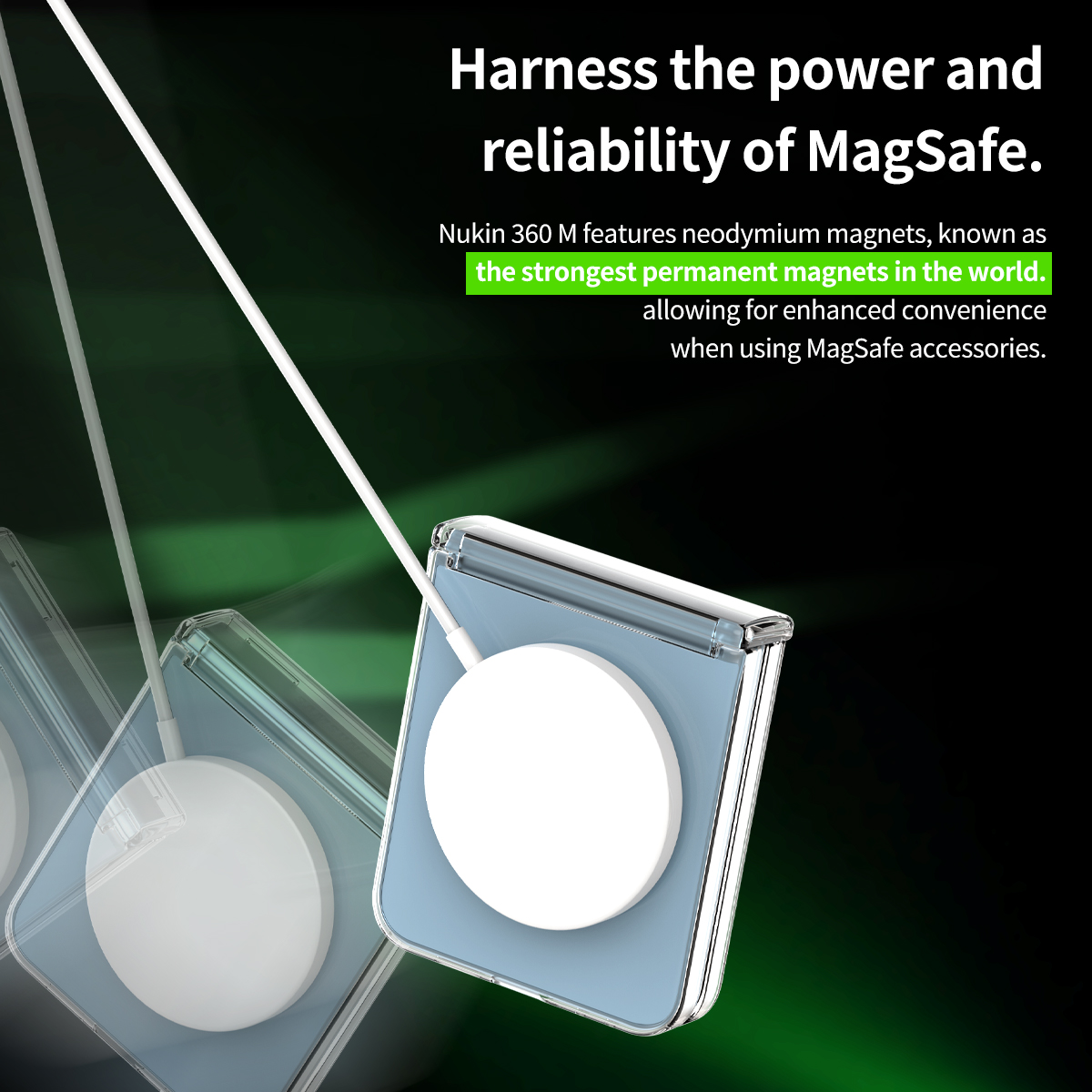 Araree Nukin 360 Magsafe Case With Hinge Protection For Samsung Galaxy Z Flip 6 - Clear