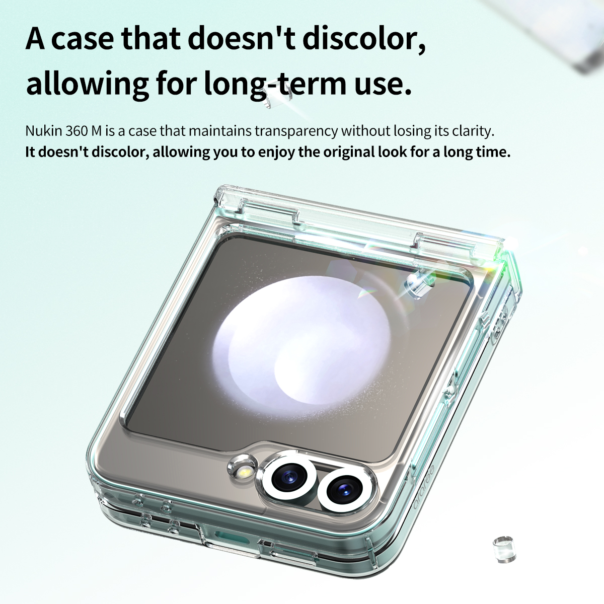 Araree Nukin 360 Magsafe Case With Hinge Protection For Samsung Galaxy Z Flip 6 - Clear