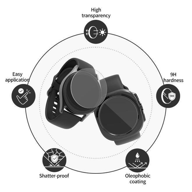 Araree Core Glass Screen Protector For Galaxy Watch 7 Ultra (2 Pcs) - Clear
