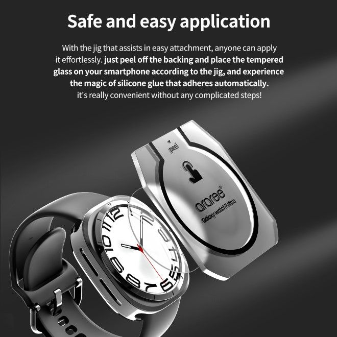 Araree Core Glass Screen Protector For Galaxy Watch 7 Ultra (2 Pcs) - Clear
