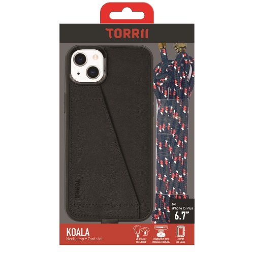 Torrii Koala Case Anti-Bacterial Coating For iPhone 15 Plus / 14 Plus (6.7) - Black