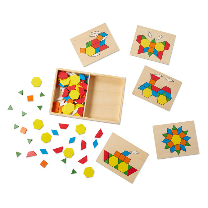 Melissa and Doug - Pattern Blocks And Boards