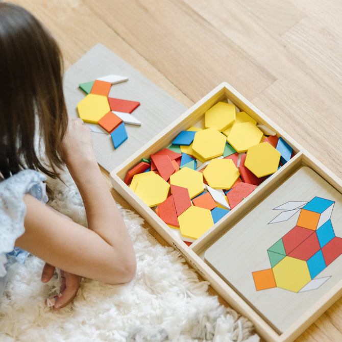 Melissa and Doug - Pattern Blocks And Boards