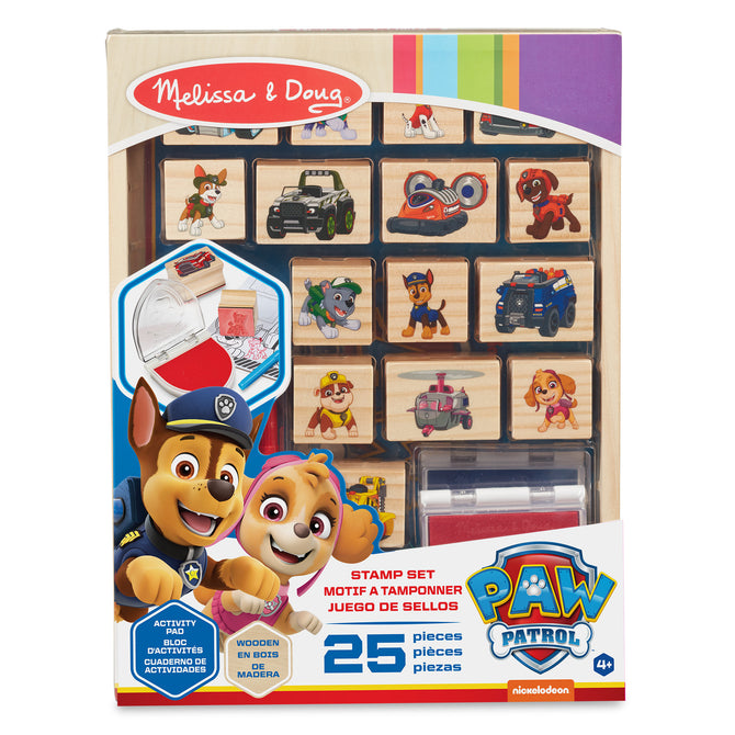Melissa and Doug - Paw Patrol Wooden Activity Stamp Set