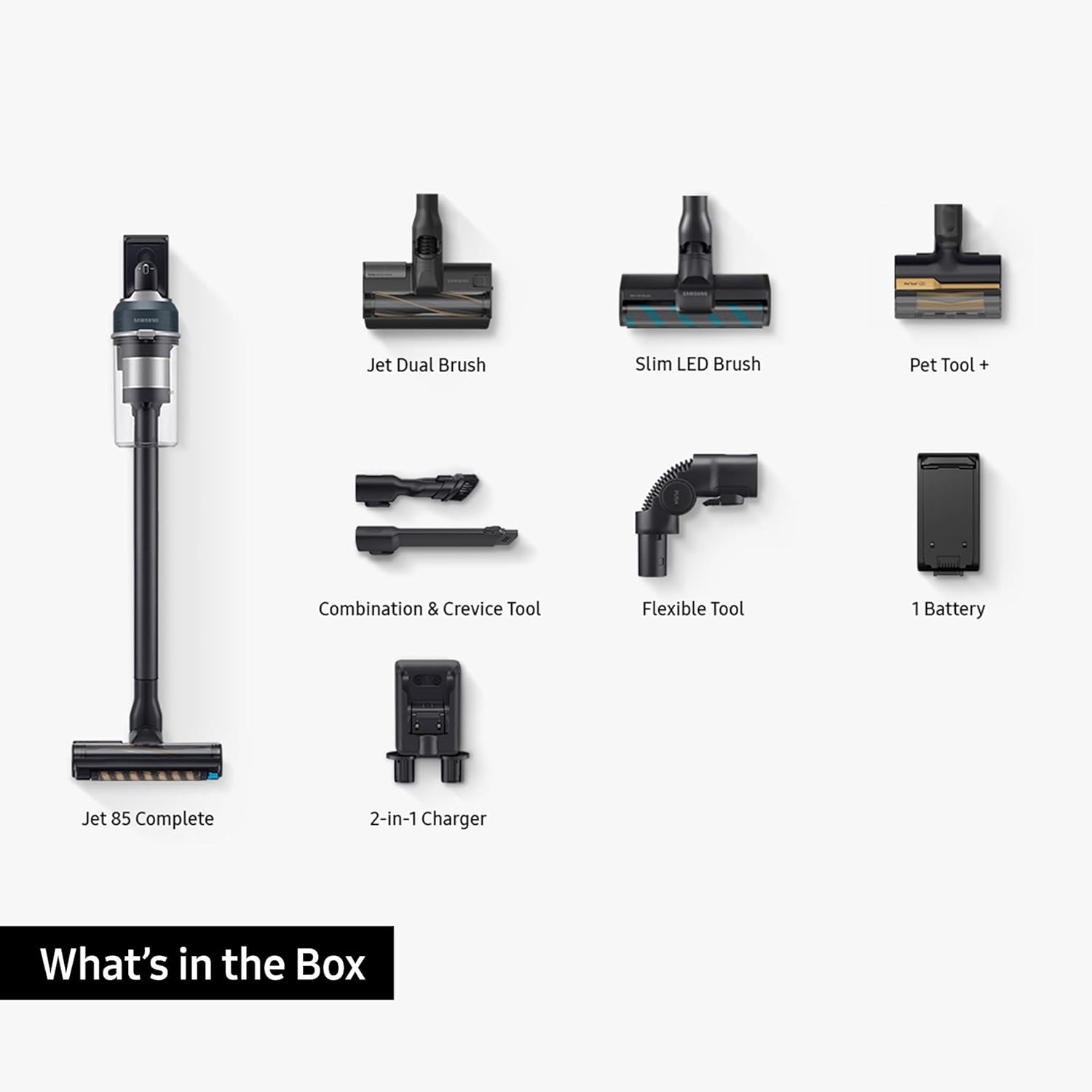 Samsung Jet&trade; 85 Complete 210W Cordless Stick Vacuum Cleaner with Pet tool+