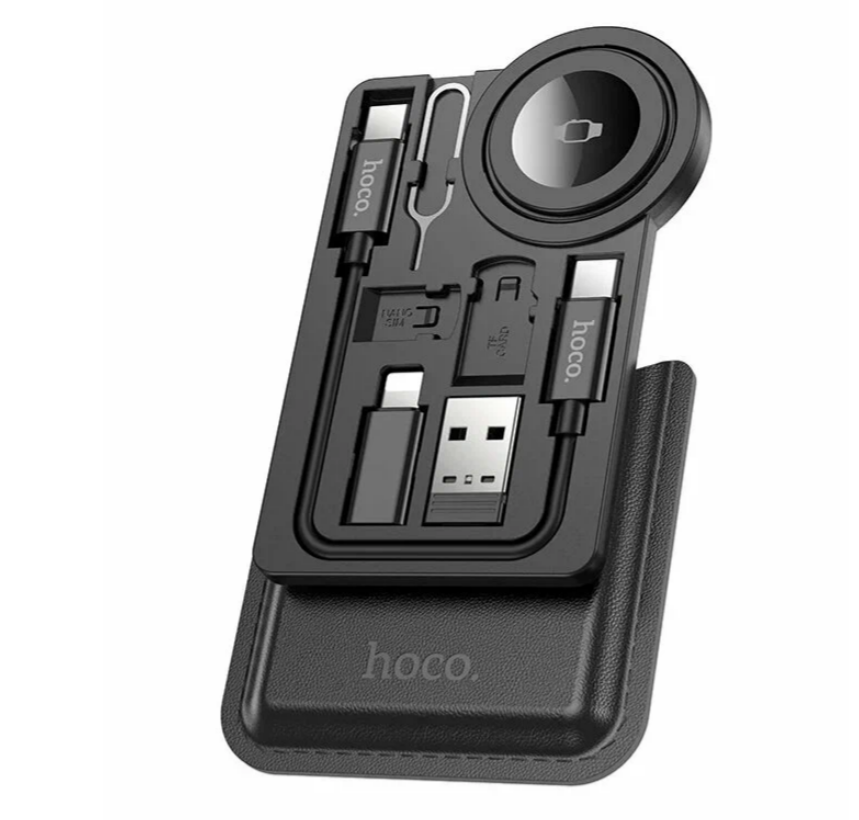 Hoco CW58 Multifunctional iWatch Wireless Charger - Black