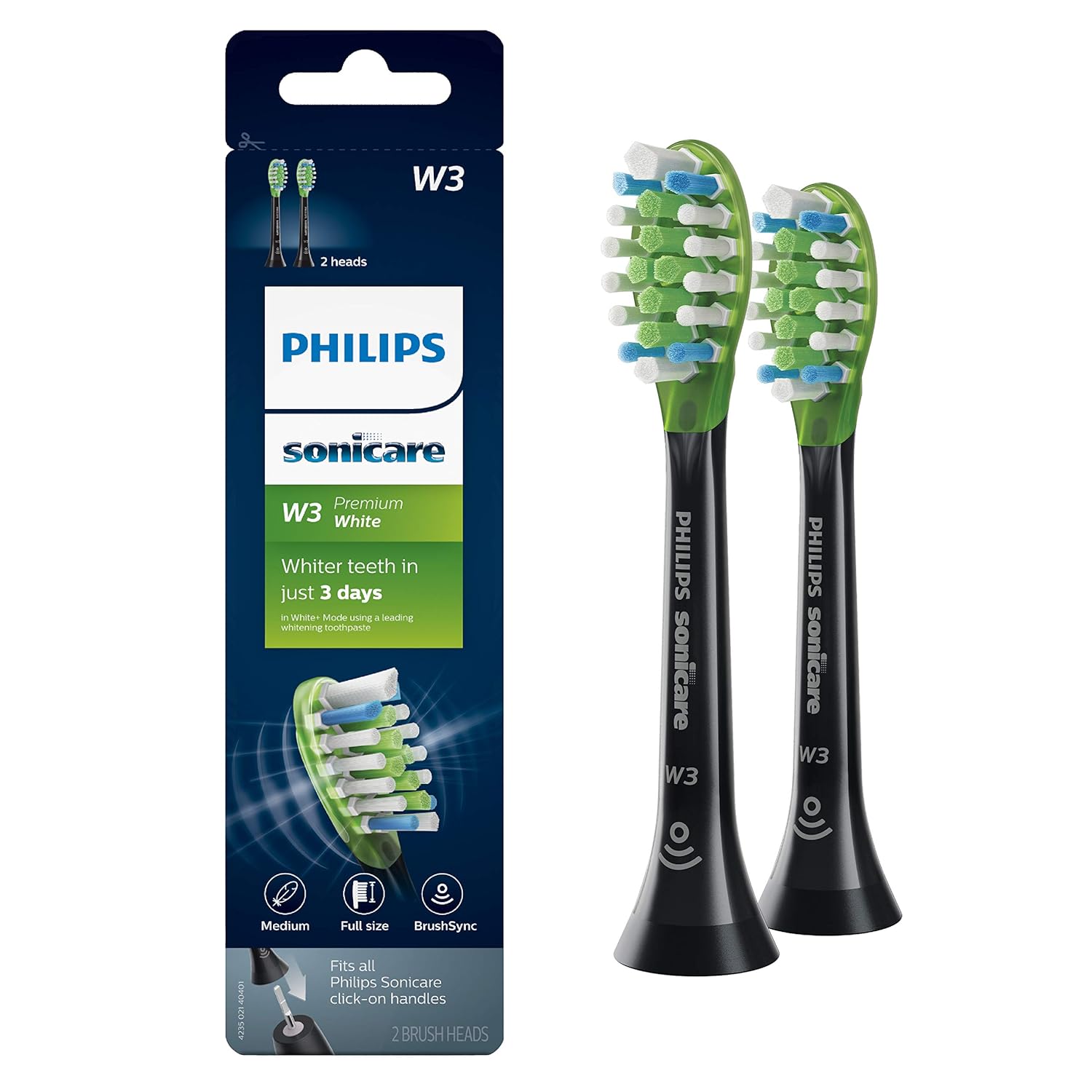 Philips Sonicare W3 Premium White Standard Sonic Toothbrush Heads