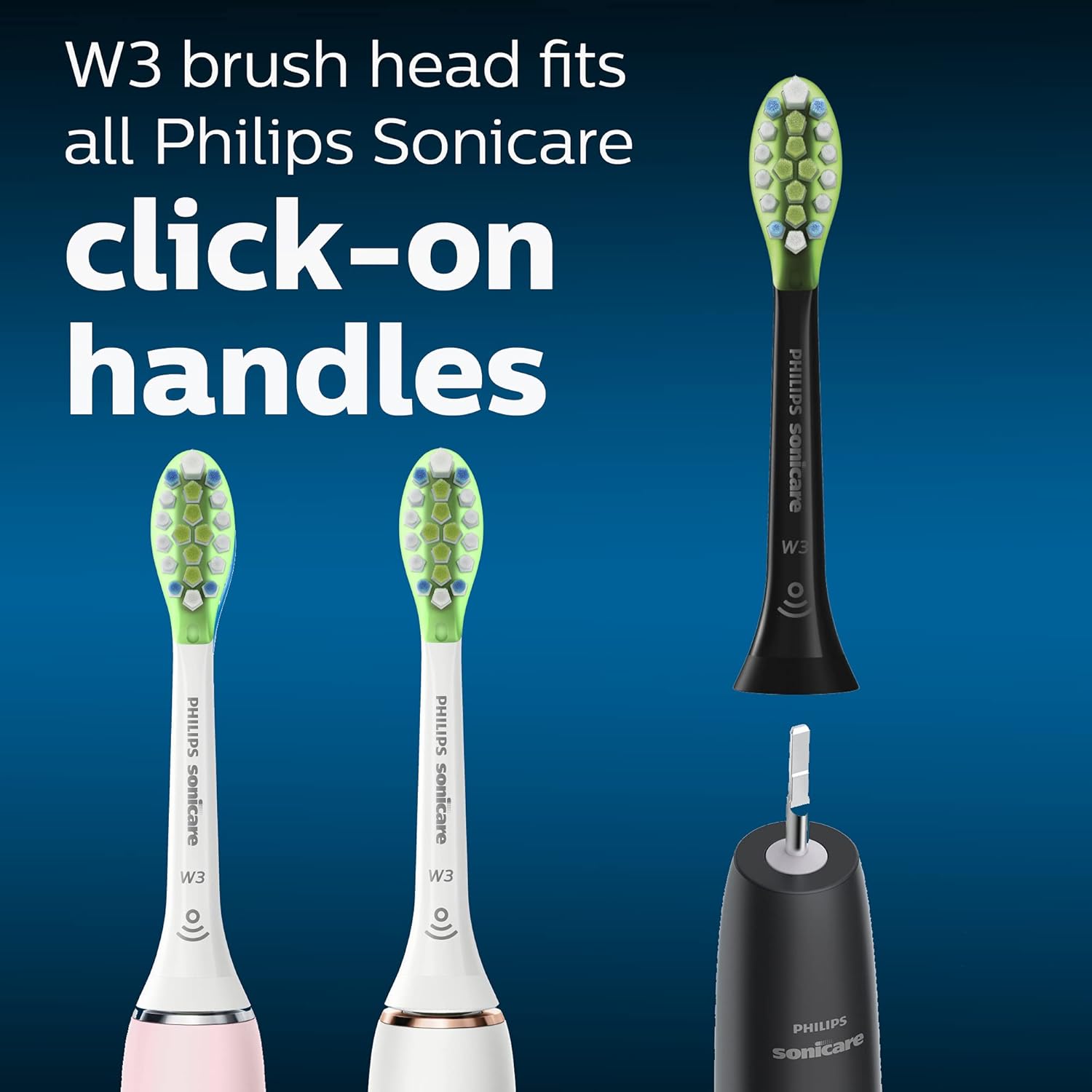 Philips Sonicare W3 Premium White Standard Sonic Toothbrush Heads